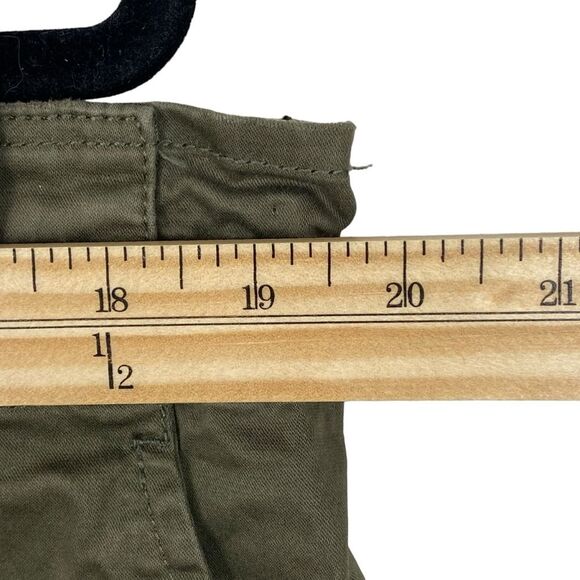 CURRENT / ELLIOTT The Tabloid Crop Pant Sz 2 M Olive Green Boho Chic - Picture 12 of 14